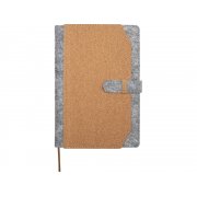 Блокнот A5 «Viviana» из переработанного фетра и пробкового дуба арт. 10790706