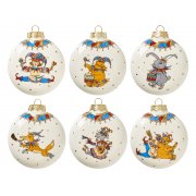 Набор новогодних игрушек, 6 шт
