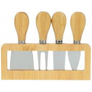 Набор для сыра из бамбука со съемной подставкой «Camembert»