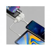 Внешний аккумулятор с дисплеем и встроенными кабелями VA2220, 20000 mAh