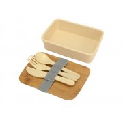 Ланч-бокс «Lunch» из пшеничного волокна с бамбуковой крышкой арт. 897308p Ланч-бокс «Lunch» из пшеничного волокна с бамбуковой крышкой арт. 897308p