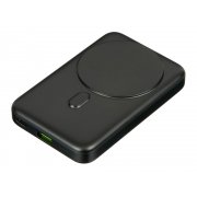 Магнитный внешний беспроводной аккумулятор «GenerIQ»,QC/PD, 10000 мАч