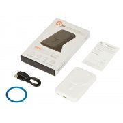 Магнитный внешний беспроводной аккумулятор «GenerIQ»,QC/PD, 10000 мАч