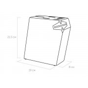 Набор из 5 кухонных ножей, ножниц и блока для ножей с ножеточкой «URSA»