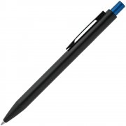 Ручка шариковая Chromatic, черная со светло-синим арт. 15111.41