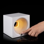 Bluetooth-колонка с подсветкой Volumetric, белая арт. 16450.60
