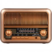 Bluetooth-колонка с радио Beatnik, коричневая арт. 16539.59