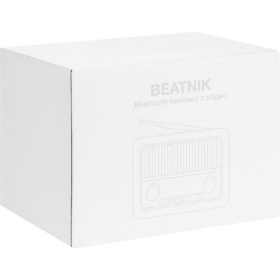 Bluetooth-колонка с радио Beatnik, коричневая