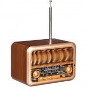 Bluetooth-колонка с радио Beatnik, коричневая арт. 16539.59