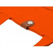 Cумка «Clip» из хлопка 340 г/м2 с застежкой из экокожи