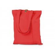 Cумка «Clip» из хлопка 340 г/м2 с застежкой из экокожи