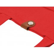 Cумка «Clip» из хлопка 340 г/м2 с застежкой из экокожи