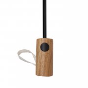 Зонт с автоматическим открыванием Kaycey из rPET и древесины акации AWARE™, d54 см