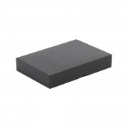 Подарочная коробка без ложемента (крышка-дно, 20 х h 3,5 х 14 см) черный