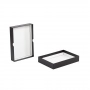 Подарочная коробка без ложемента (крышка-дно, 20 х h 3,5 х 14 см) черный