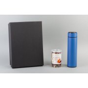 Набор подарочный "Pleasure": термос "Финикс", специи синий