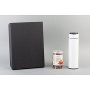 Набор подарочный "Pleasure": термос "Финикс", специи белый