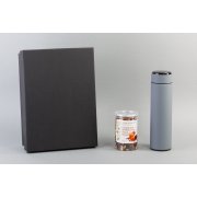 Набор подарочный "Pleasure": термос "Бостон next", специи серый