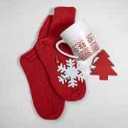 Набор подарочный CHARM: кружка, носки, две игрушки; красный/белый Красный арт. 39530/08