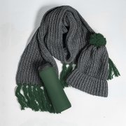 Набор подарочный COLD NIGHT: шарф и шапка, термокружка; темно-зеленый Темно-зелёный арт. 39534/17