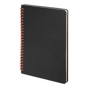 Набор подарочный FLAME: блокнот, ручка, кружка; черный/красный Черный арт. 39536/35/08