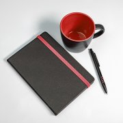Набор подарочный HYPER: кружка, ежедневник, ручка; черный/красный Черный арт. 39533/35/08