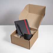 Набор подарочный HYPER: кружка, ежедневник, ручка; черный/красный Черный арт. 39533/35/08