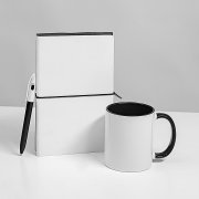 Набор подарочный WHITE VEIL: блокнот, ручка, кружка; белый/черный Белый арт. 39532/01/35