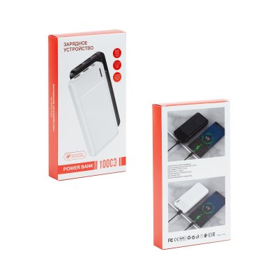 Зарядное устройство "Ten" 10000 mAh черный