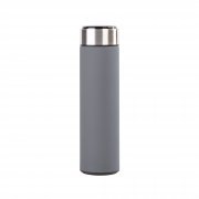 Термос "Бостон silver line" 500 мл с индикацией температуры, soft touch серый