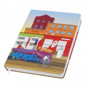 Записная книжка A5 Dziuna Октябрьская в клетку 15 x 21 см арт. Dz03