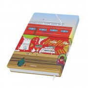 Записная книжка A6 Dziuna Октябрьская в клетку 10,5 x 16 см арт. Dz09