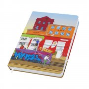 Записная книжка A6 Dziuna Октябрьская в клетку 10,5 x 16 см арт. Dz09