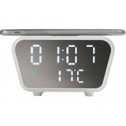 Настольные часы с функцией беспроводной зарядки «Wake», 10 Вт