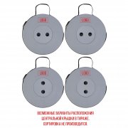 Телескопический стул "Tourist" серый с черным