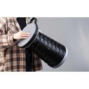 Телескопический стул "Tourist" серый с черным