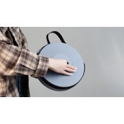 Телескопический стул "Tourist" серый с черным