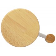 Кружка с ручкой и крышкой из каучукового дерева «Jeny»