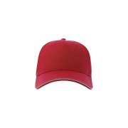Бейсболка REFLECT-S со светоотражающими деталями, 5 клиньев, металлическая застежка Красный