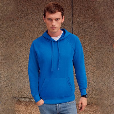 Толстовка без начеса LIGHTWEIGHT HOODED SWEAT 240 Белый