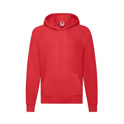 Толстовка без начеса LIGHTWEIGHT HOODED SWEAT 240 Красный