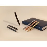 Ручка металлическая шариковая "Bergamo", шампань