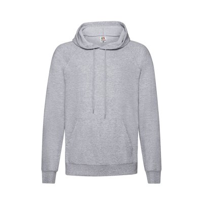 толстовка, худи, hoodieТолстовка без начеса LIGHTWEIGHT HOODED SWEAT 240 Серый