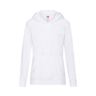 Толстовка женская без начеса LIGHTWEIGH HOODED SWEAT 240 Белый