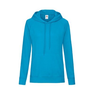 Толстовка женская без начеса LIGHTWEIGH HOODED SWEAT 240 Голубой