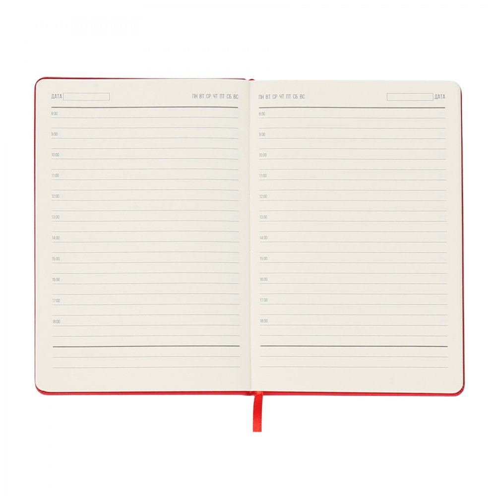Ежедневник A5 недатированный Dear в твёрдом переплёте, красный арт. 51021.05 Ежедневник A5 недатированный Dear в твёрдом переплёте, красный арт. 51021.05