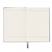 Ежедневник A5 недатированный Simflex в мягком переплёте, зелёный арт. 51020.04