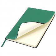 Ежедневник A5 недатированный Simflex в мягком переплёте, зелёный арт. 51020.04