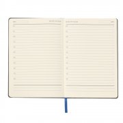 Ежедневник A5 недатированный Simflex в мягком переплёте, синий арт. 51020.03