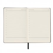 Ежедневник A5 недатированный Simflex в мягком переплёте, чёрный арт. 51020.02